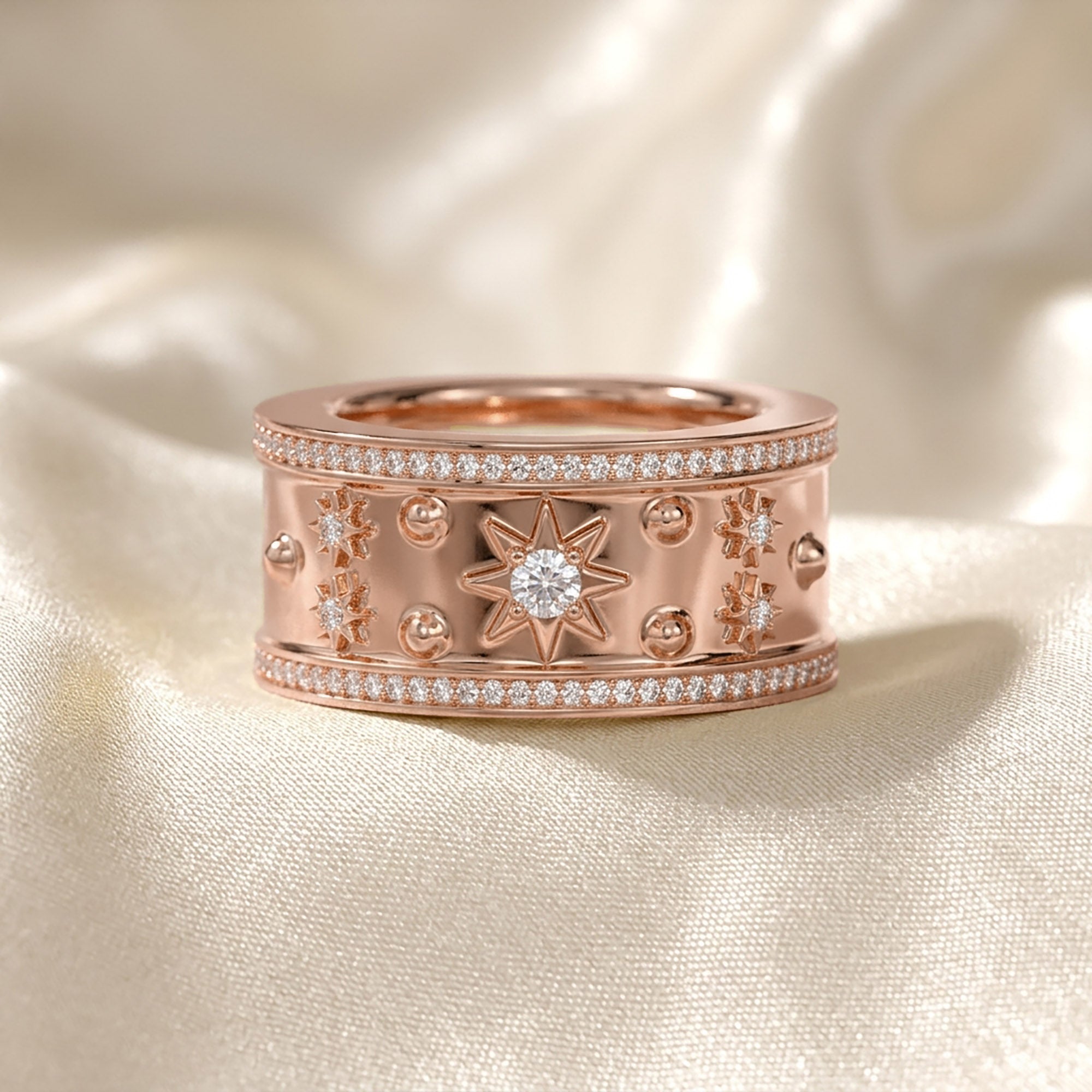 0.40 Carat Round Cut Lab Grown Diamond Oura Ring Jackets
