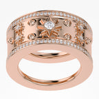 0.40 Carat Round Cut Lab Grown Diamond Oura Ring Jackets