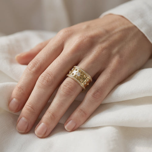 0.40 Carat Round Cut Lab Grown Diamond Oura Ring Jackets