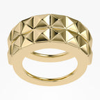 Vintage Pyramid Gold Oura Ring Jackets