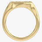 2.05 Carat Shield Shape Lab Grown Diamond Swirl Solitaire Ring