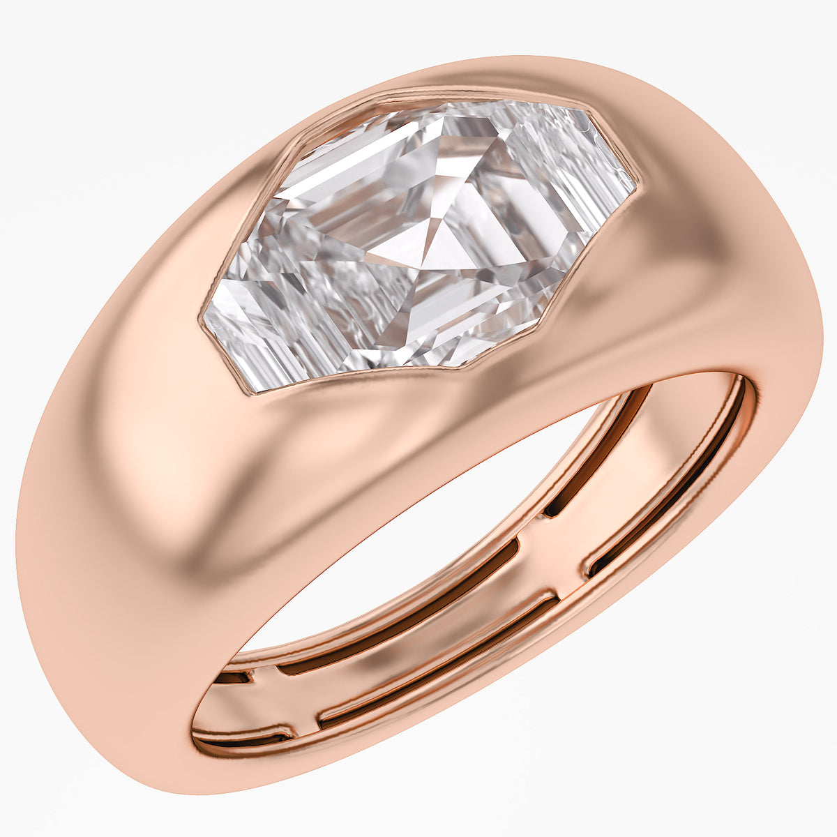 1.80 Carat Fancy - Cut Lab Grown Diamond  Pinky Ring