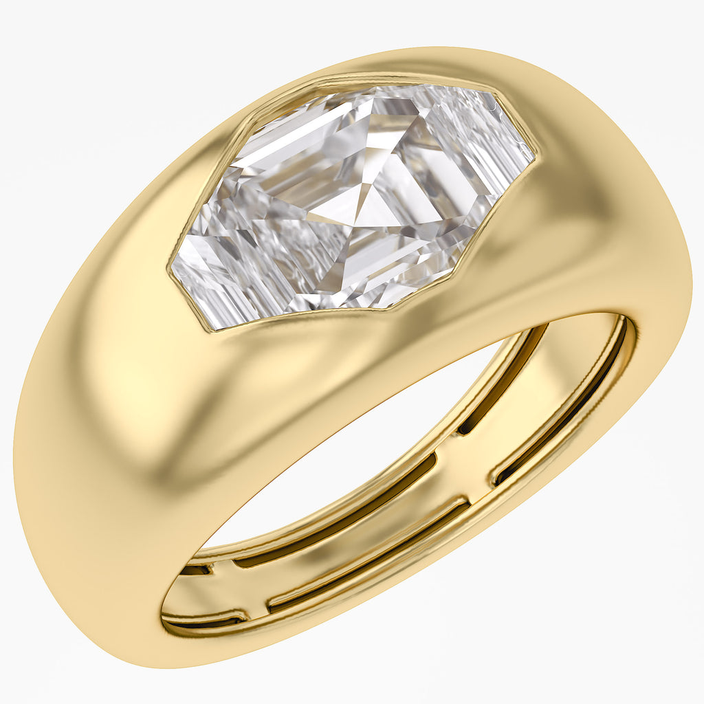1.80 Carat Fancy - Cut Lab Grown Diamond  Pinky Ring