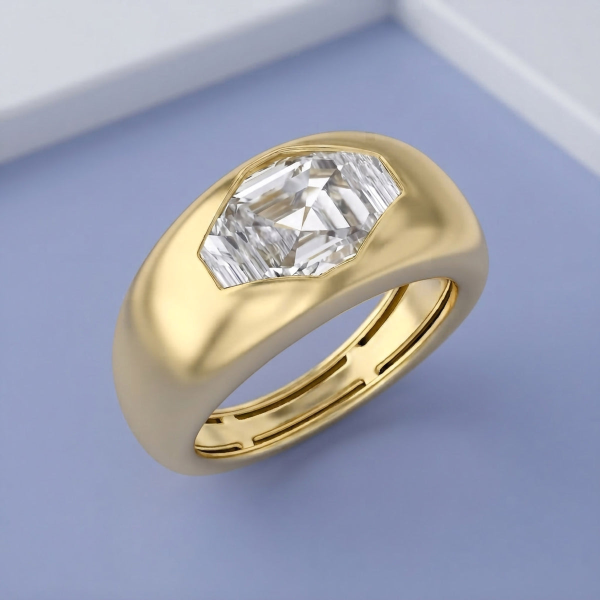 1.80 Carat Fancy - Cut Lab Grown Diamond  Pinky Ring