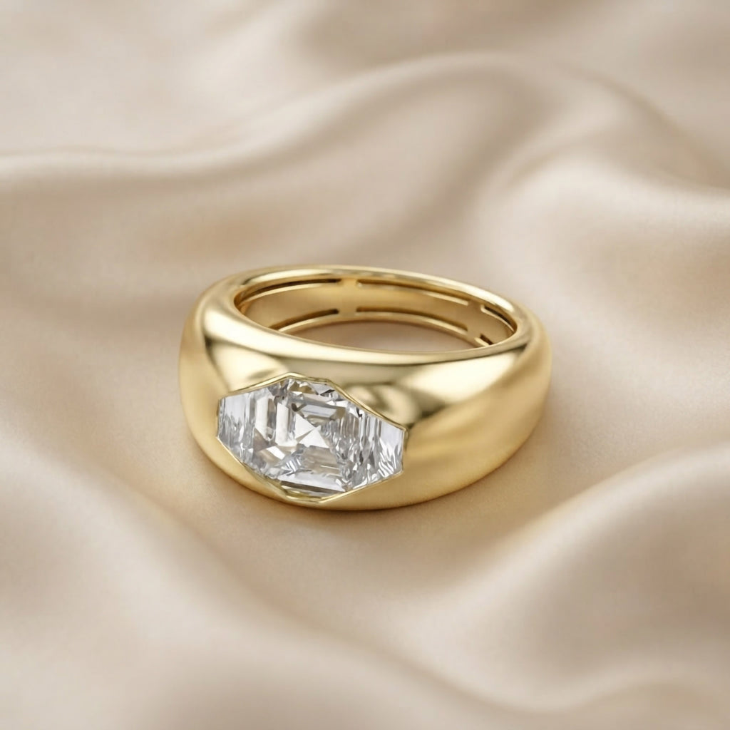 1.80 Carat Fancy - Cut Lab Grown Diamond  Pinky Ring