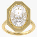 5.25 TCWOval Cut Lab Grown Diamond Engagement Ring