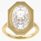 5.25 TCWOval Cut Lab Grown Diamond Engagement Ring