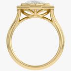 4.05t TCW Imperial Oval Framet Lab Grown Step-Cut Diamond  Ring