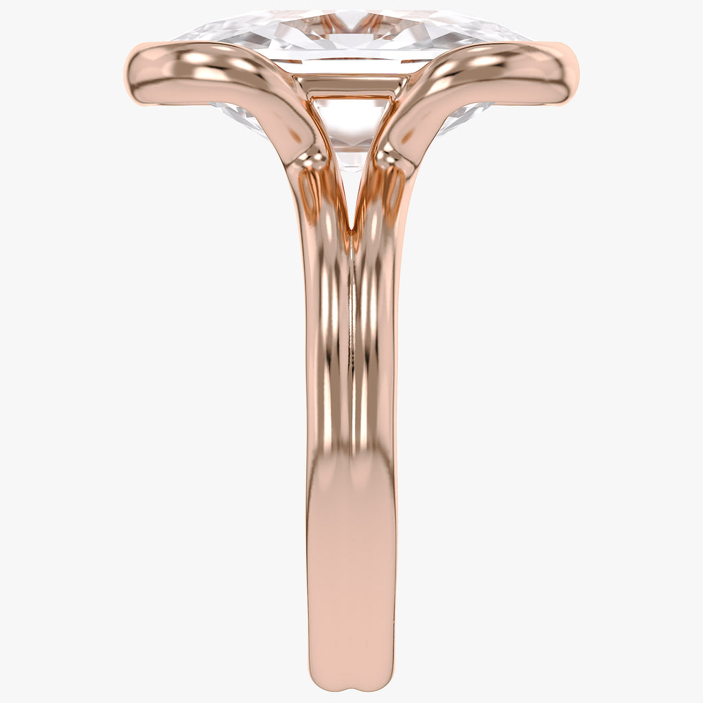 5.00 CTW Oval Cut Lab-Grown Diamond Solitaire Ring