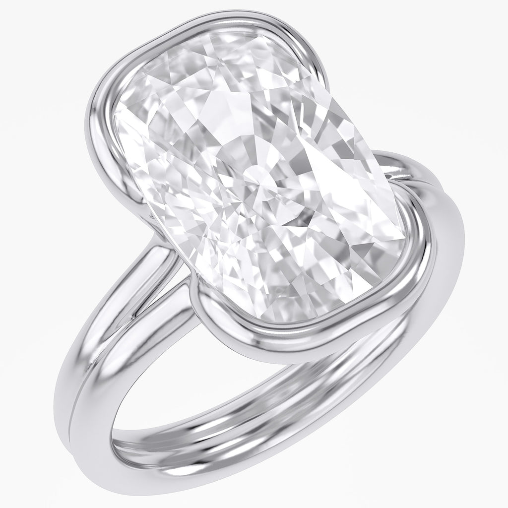 5.00 CTW Oval Cut Lab-Grown Diamond Solitaire Ring