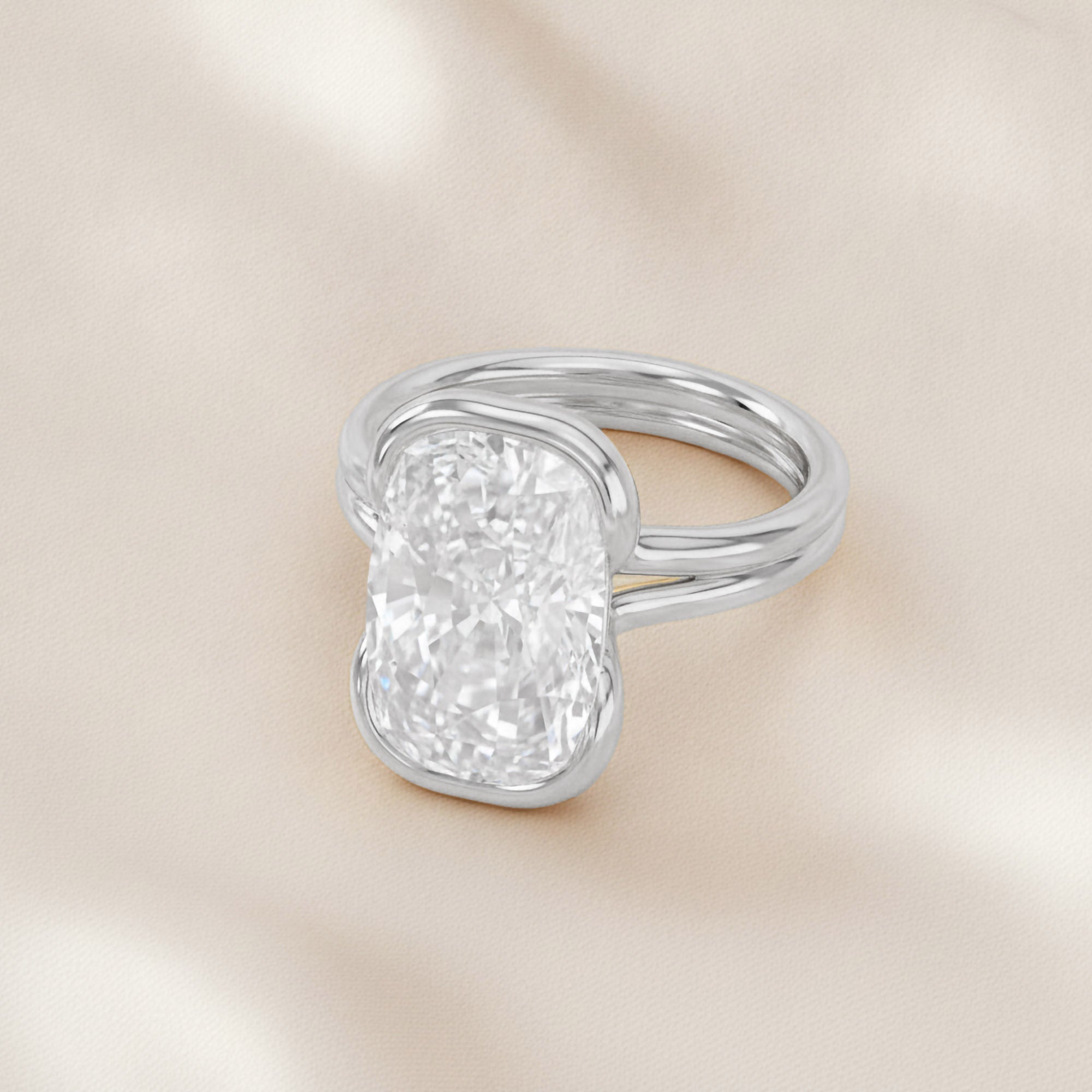 5.00 CTW Oval Cut Lab-Grown Diamond Solitaire Ring