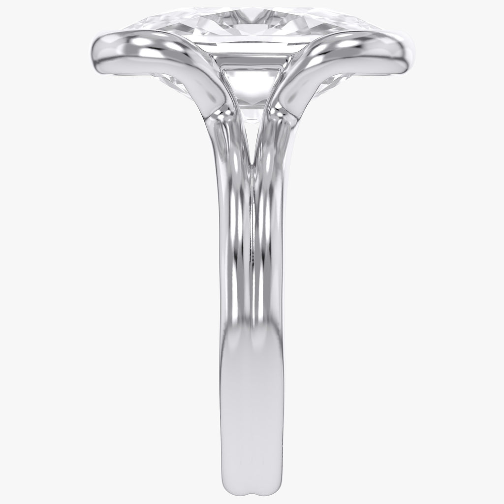 5.00 CTW Oval Cut Lab-Grown Diamond Solitaire Ring