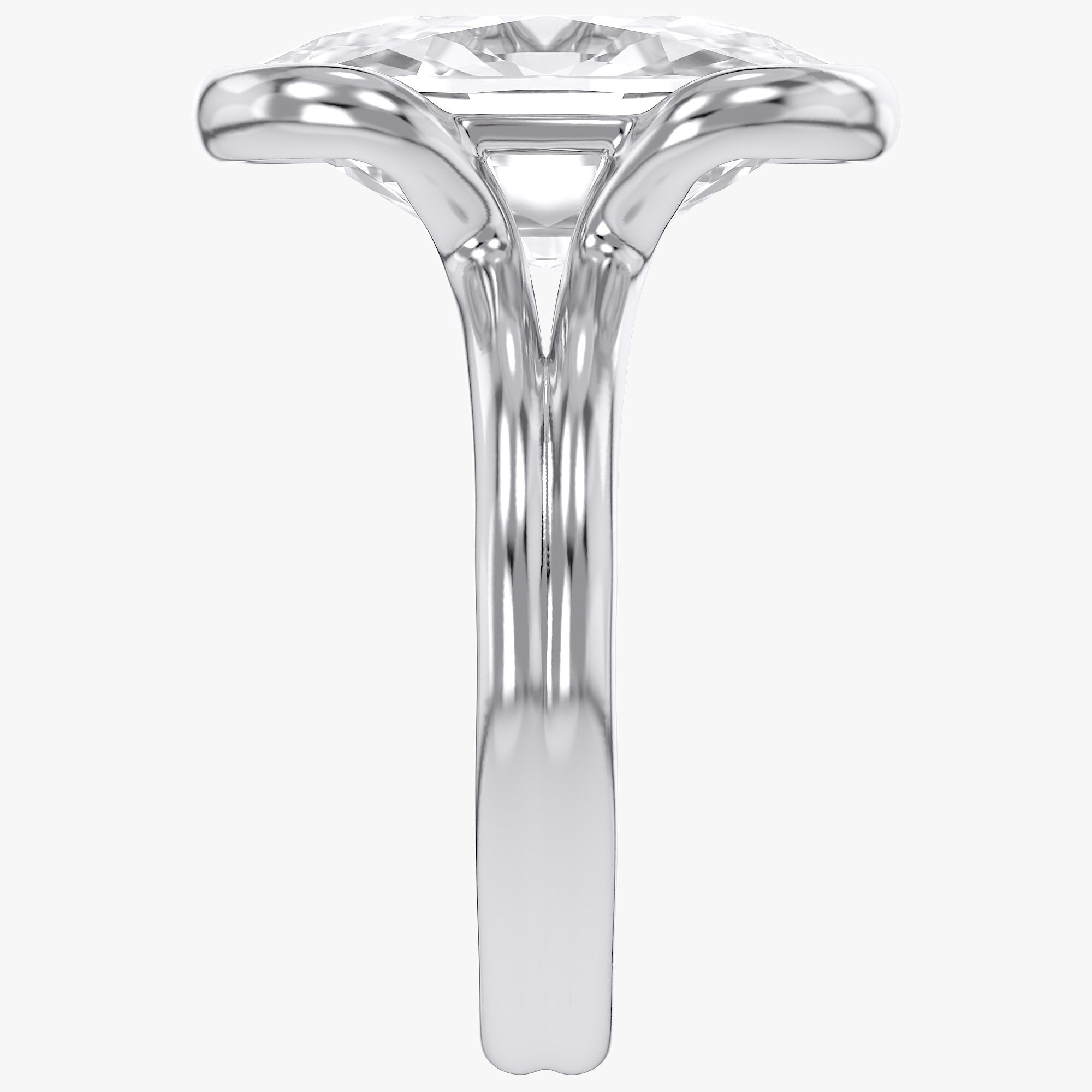 5.00 CTW Oval Cut Lab-Grown Diamond Solitaire Ring