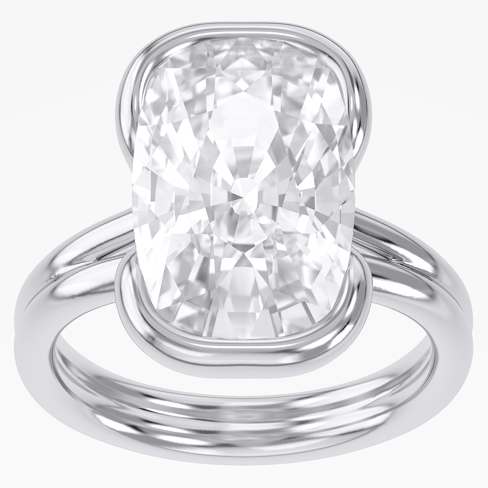 5.00 CTW Oval Cut Lab-Grown Diamond Solitaire Ring