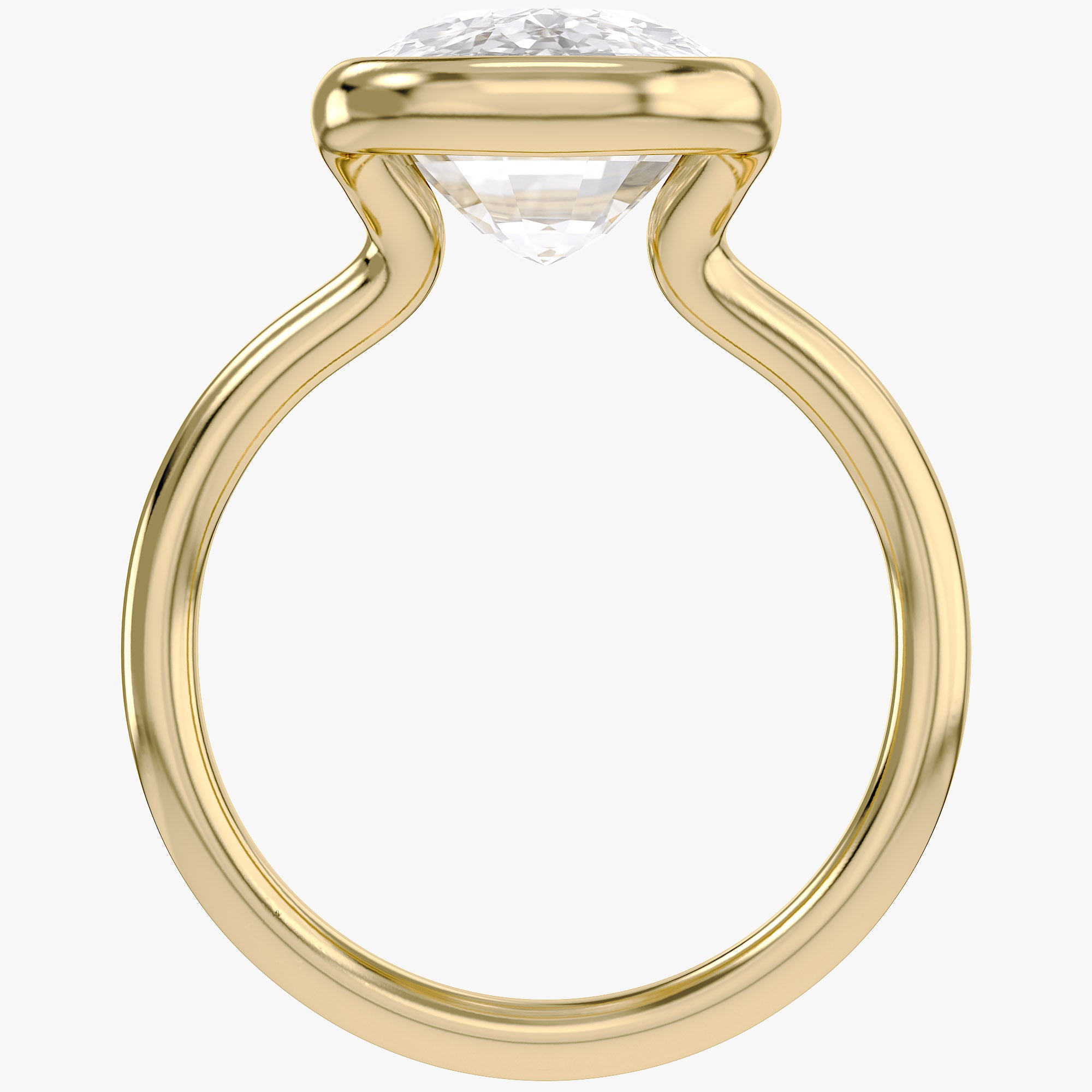 5.00 CTW Oval Cut Lab-Grown Diamond Solitaire Ring