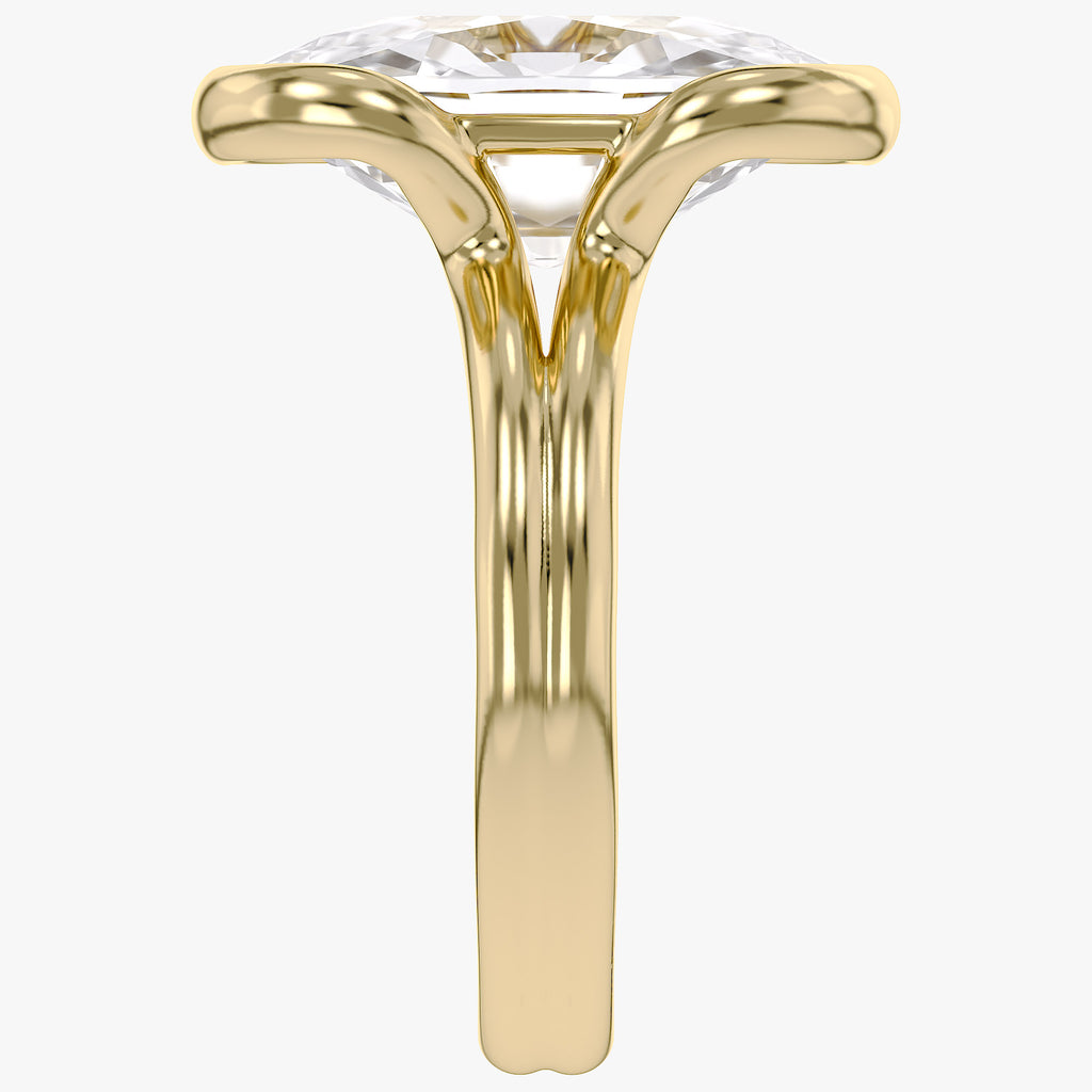 5.00 CTW Oval Cut Lab-Grown Diamond Solitaire Ring