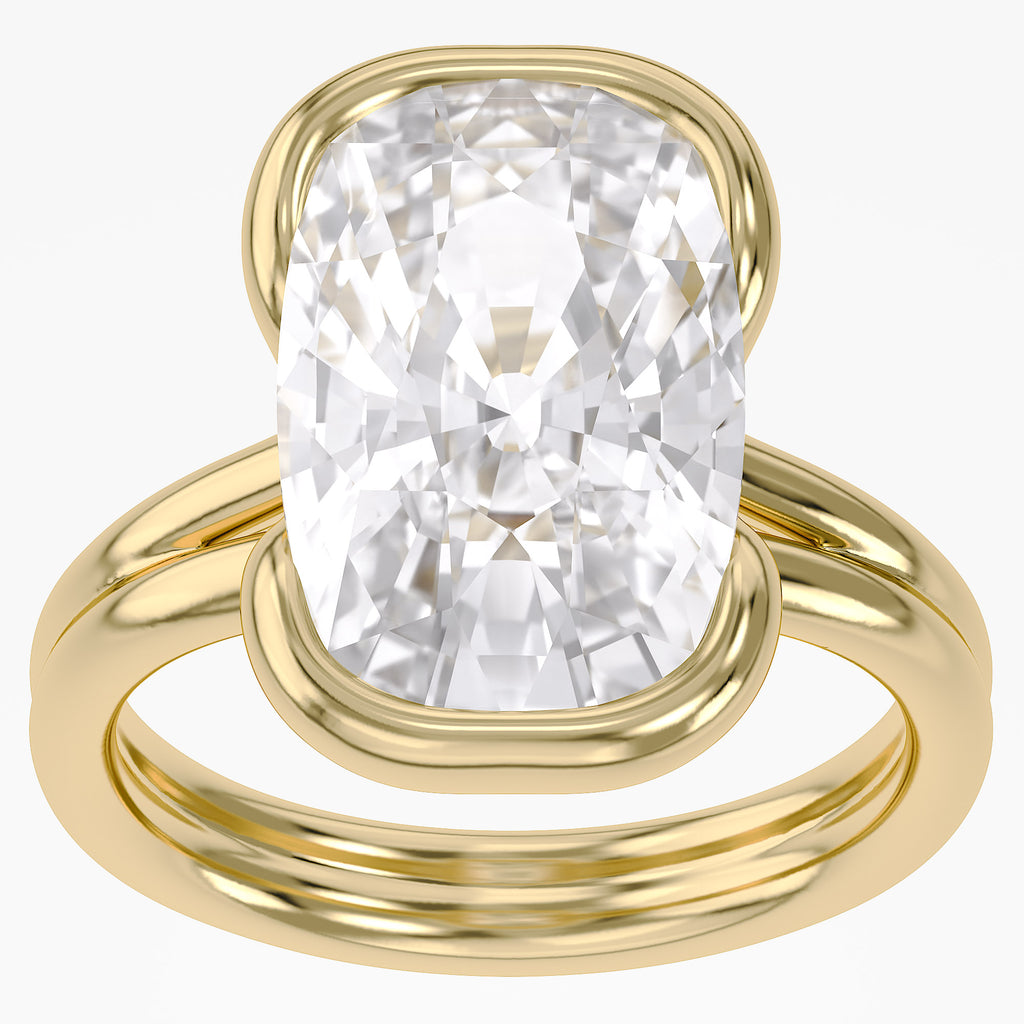 5.00 CTW Oval Cut Lab-Grown Diamond Solitaire Ring