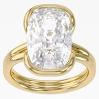 5.55 CTW Oval-Cut Lab-Grown Diamond Signature Solitaire Ring