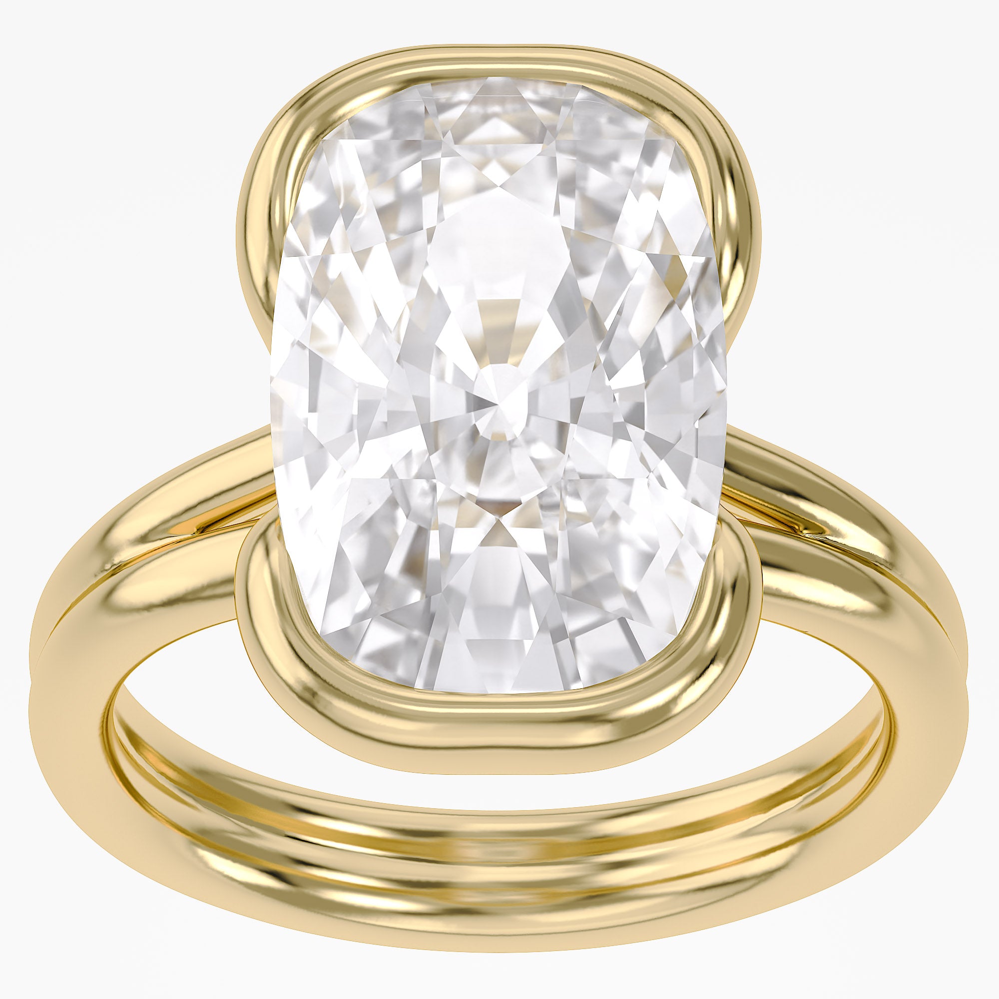 5.00 CTW Oval Cut Lab-Grown Diamond Solitaire Ring