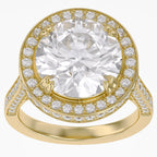 9.00 CTW Round Lab-Grown Diamond Halo  Ring