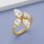 2.80 Carat Multi-Shape Lab-Grown Diamond Cluster Ring
