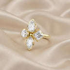 2.80 Carat Multi-Shape Lab-Grown Diamond Cluster Ring