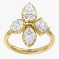 2.80 Carat Multi-Shape Lab-Grown Diamond Cluster Ring