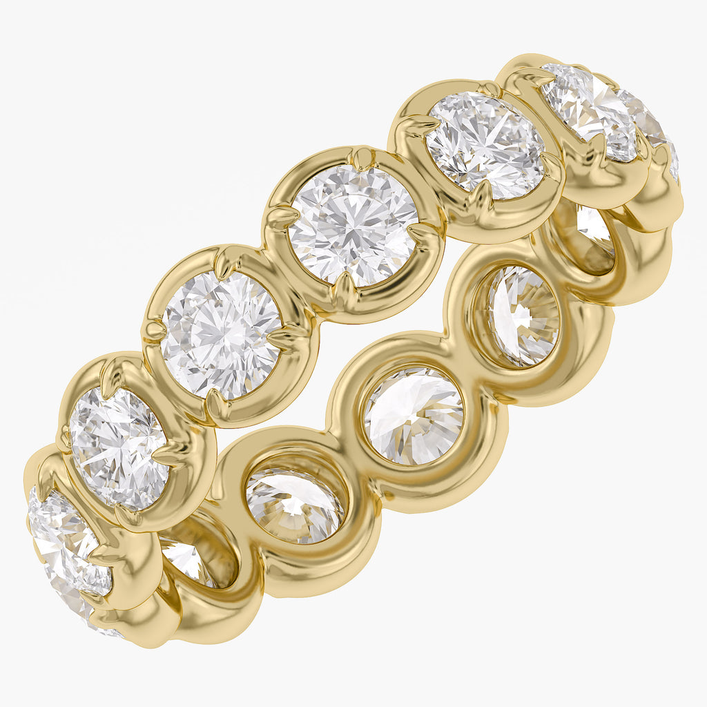 1.96 CTW Round Shape Lab Grown Diamond Eternity Band Ring