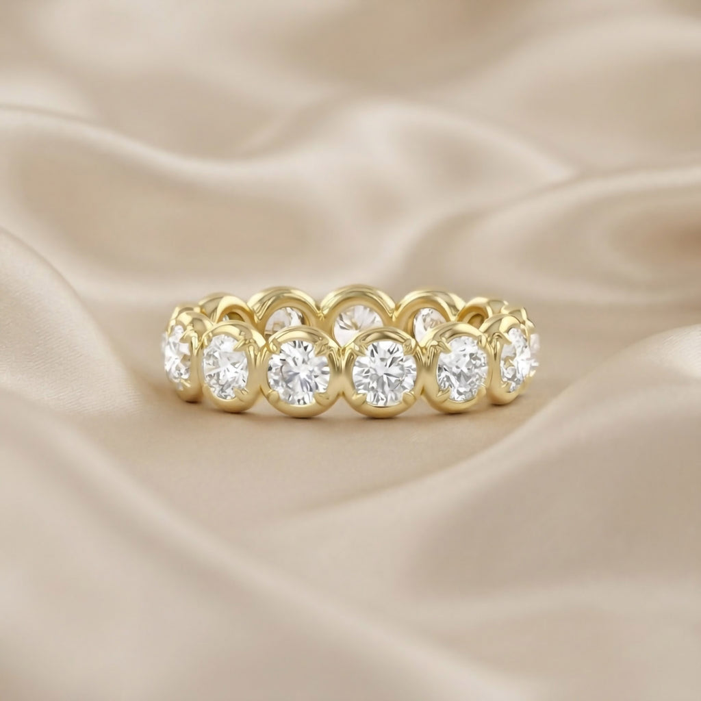 1.96 CTW Round Shape Lab Grown Diamond Eternity Band Ring