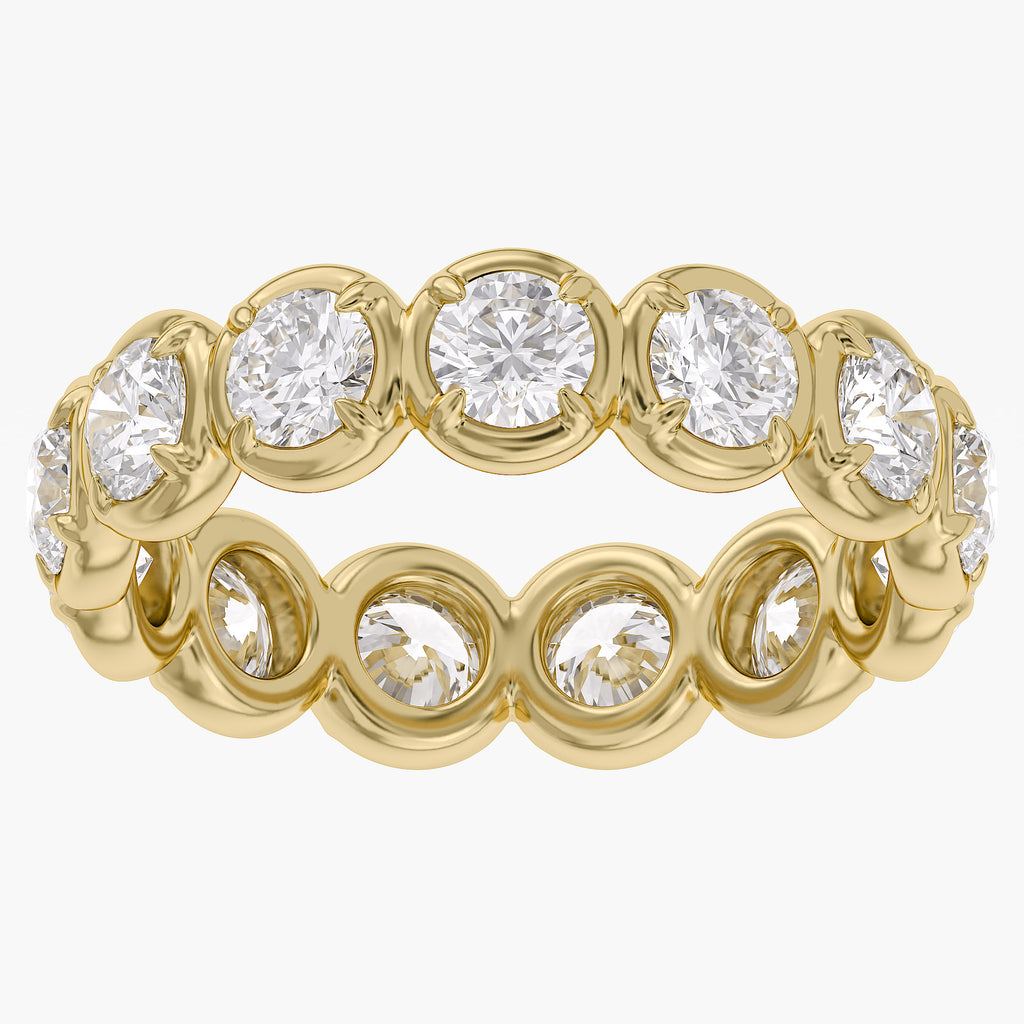 1.96 CTW Round Shape Lab Grown Diamond Eternity Band Ring