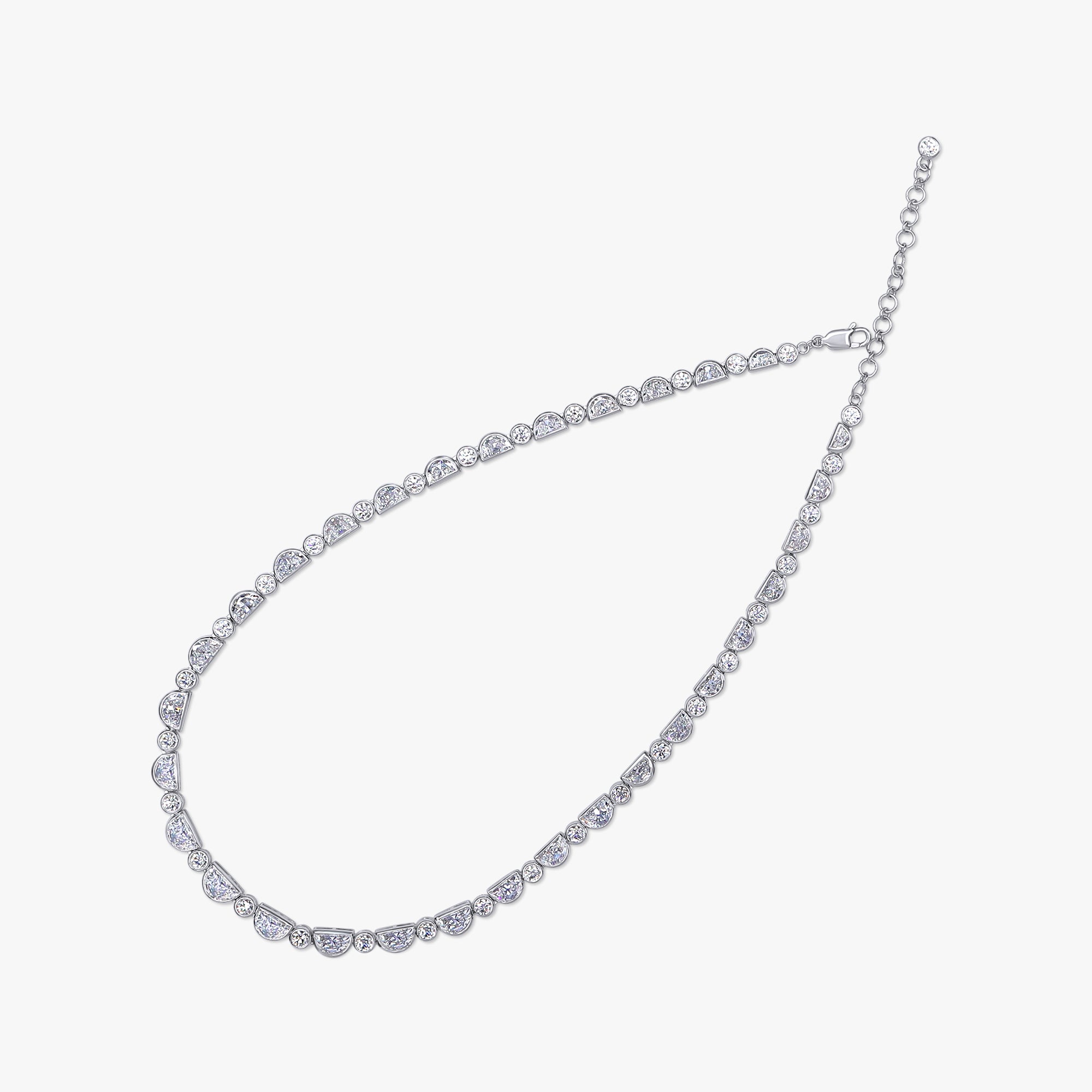 17.75 Carat Lab Grown Diamond Tennis Necklace