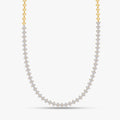 4.20 Carat Round Cut Lab Grown Diamond Tennis Necklace