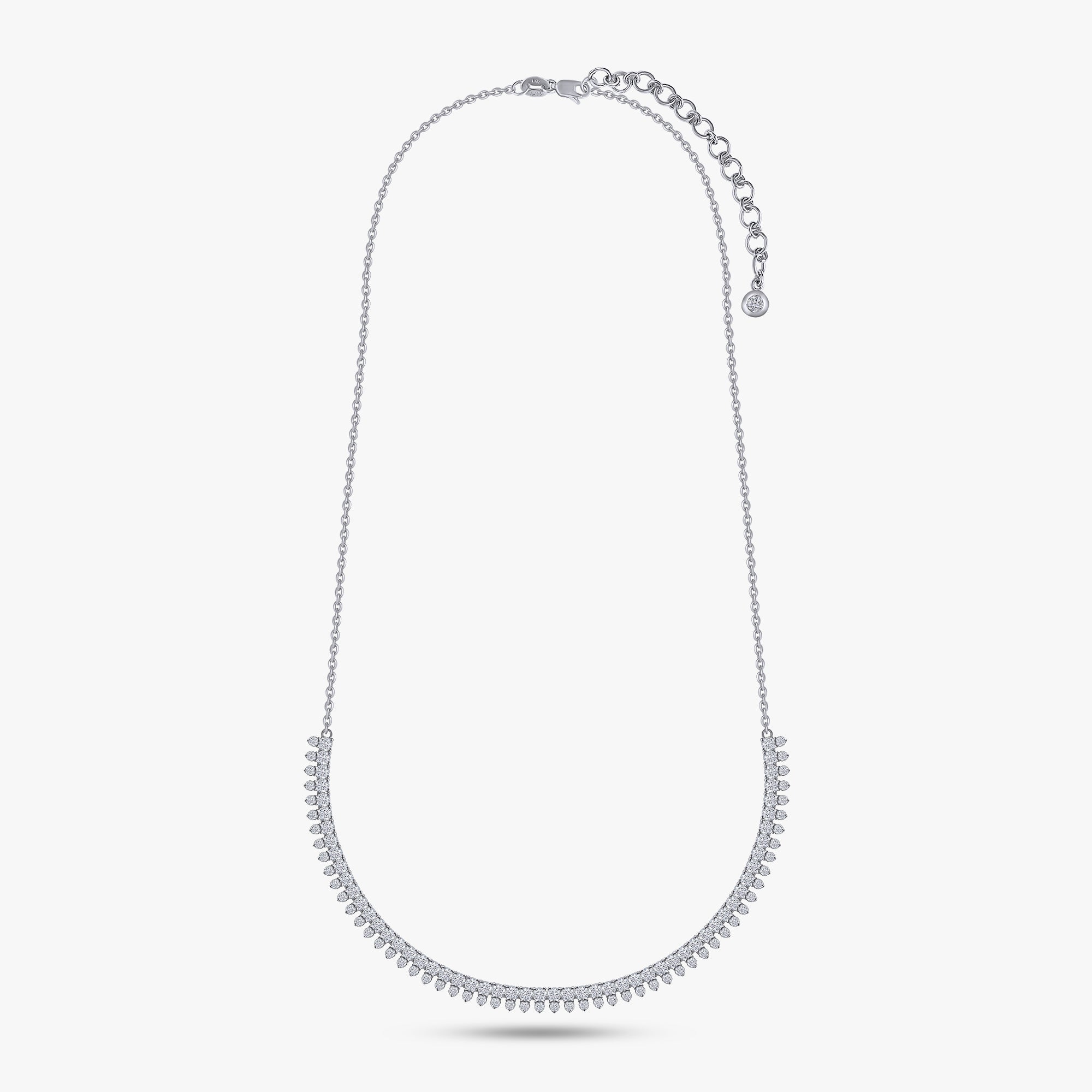 3.15 Carat Round Cut Lab Grown Diamond Tennis Necklace