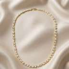 16.30 Carat Multishape Lab Grown Diamond Tennis Necklace