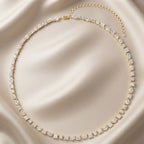 11.00 Carat Multishape Lab Grown Diamond Tennis Necklace