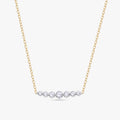 1.20 Carat Round Cut Lab Grown Diamond 7-Stone Pendant Necklace