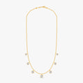 4.15 Carat Round Cut Lab Grown Diamond Station Necklace