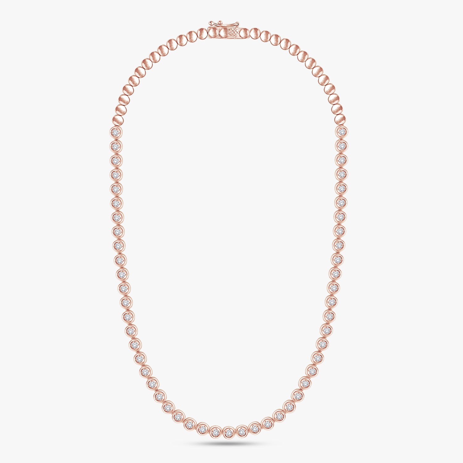 1.60 Carat Round Cut Lab Grown Diamond Tennis Necklace