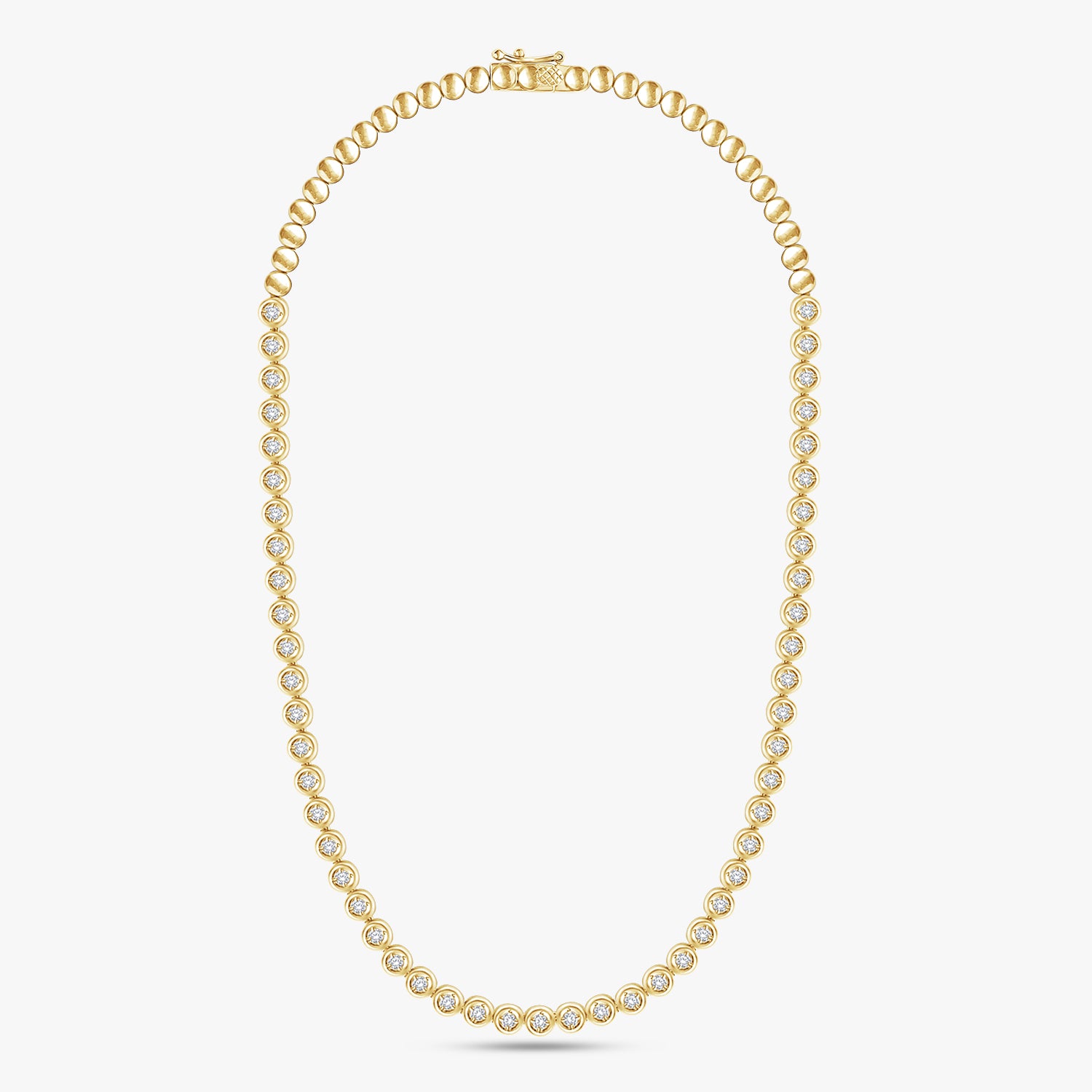 1.60 Carat Round Cut Lab Grown Diamond Tennis Necklace