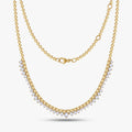 2.20 CTW Round Lab Grown Diamond Elegant Cluster Prong Necklace