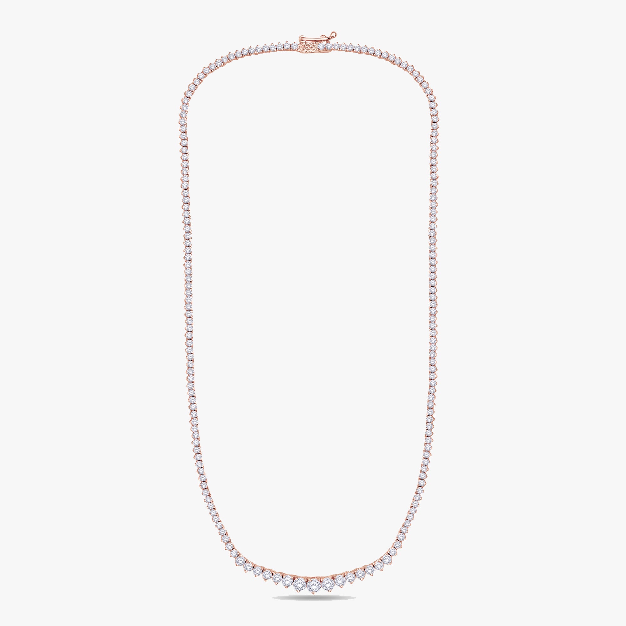 5.00 Carat Round Cut Lab Grown Diamond Tennis Necklace