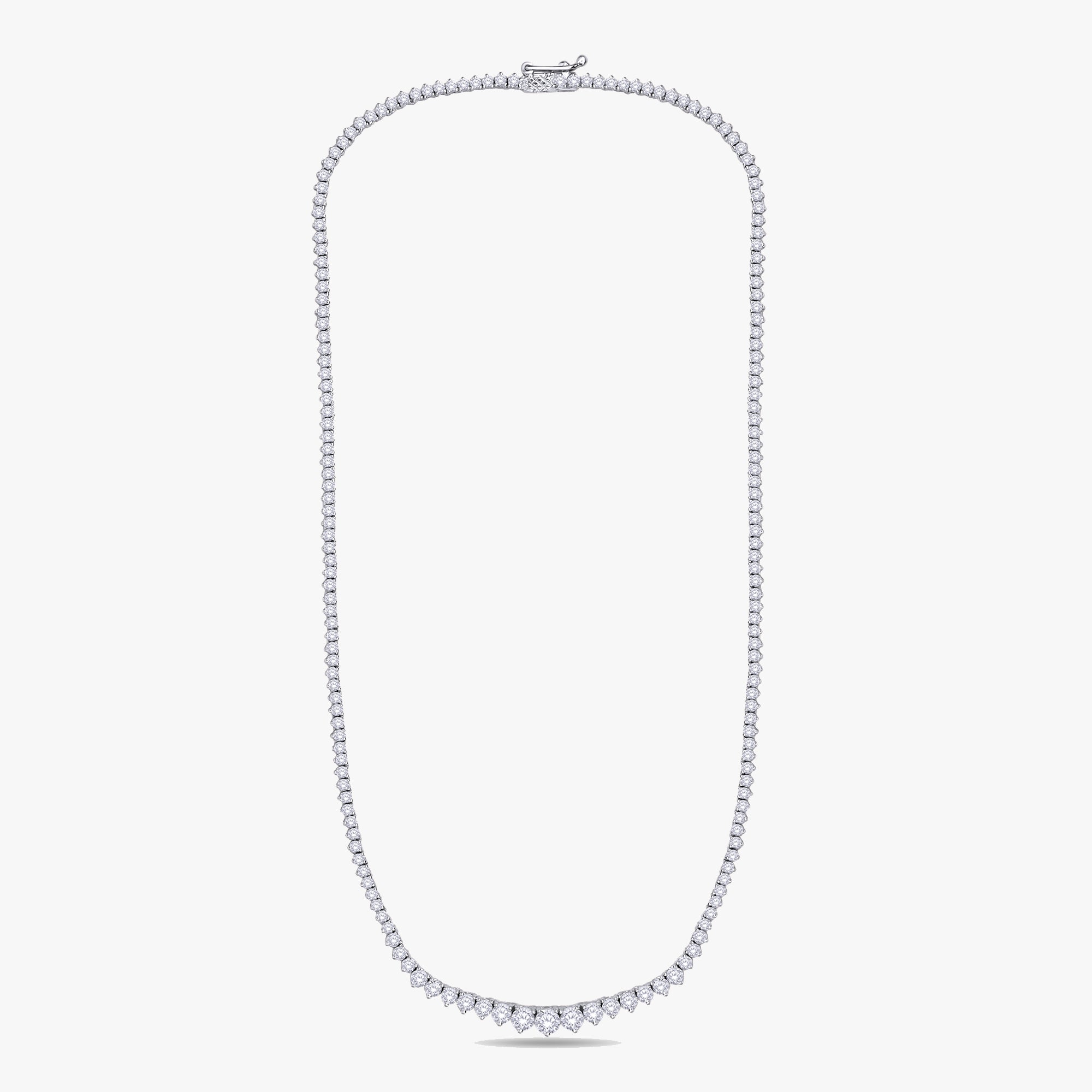 5.00 Carat Round Cut Lab Grown Diamond Tennis Necklace