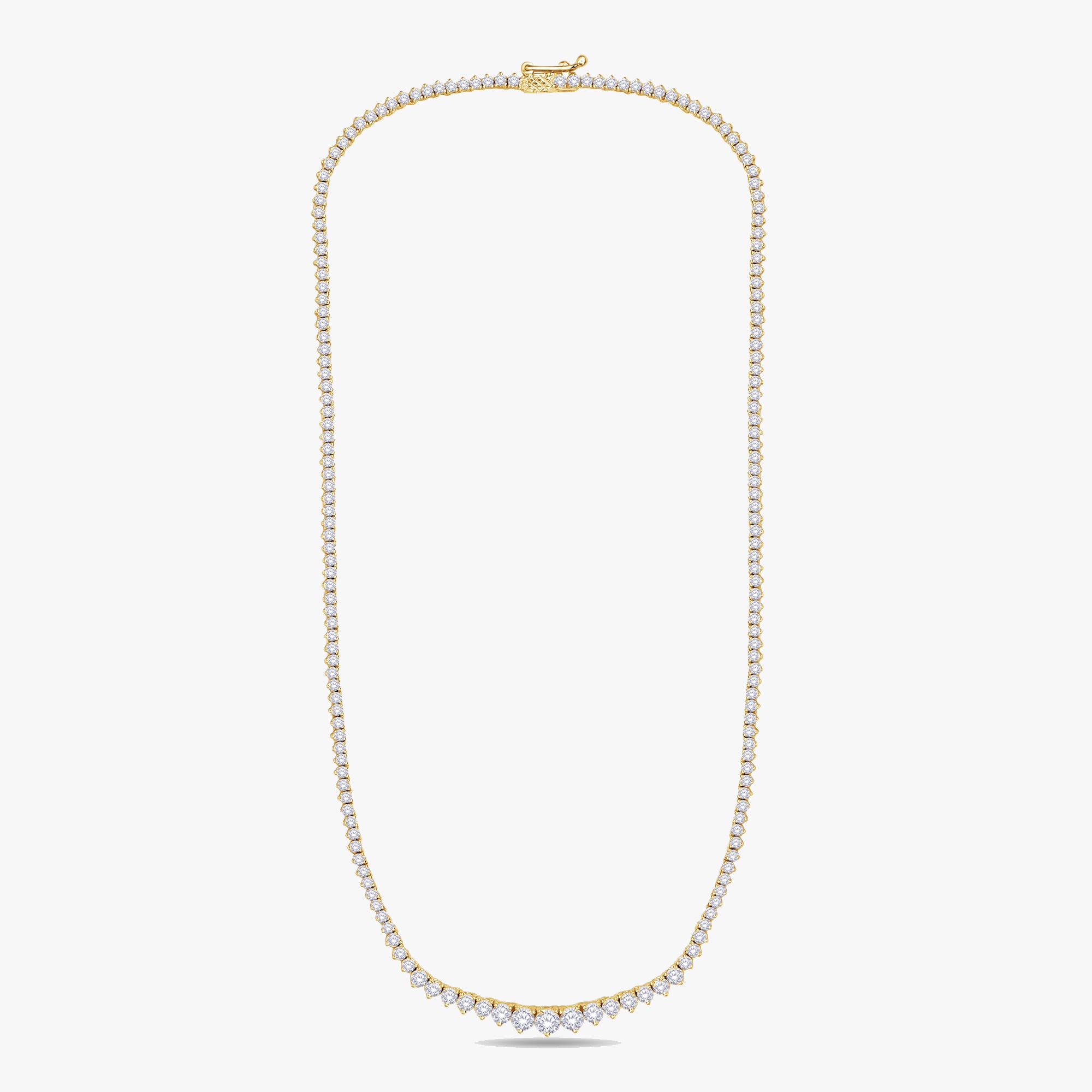 5.00 Carat Round Cut Lab Grown Diamond Tennis Necklace