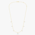 0.28 Carat Round Cut Lab Grown Diamond Tennis Flower Charm Necklace