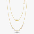1.00 Carat Round Cut Lab Grown Diamond Station Necklace