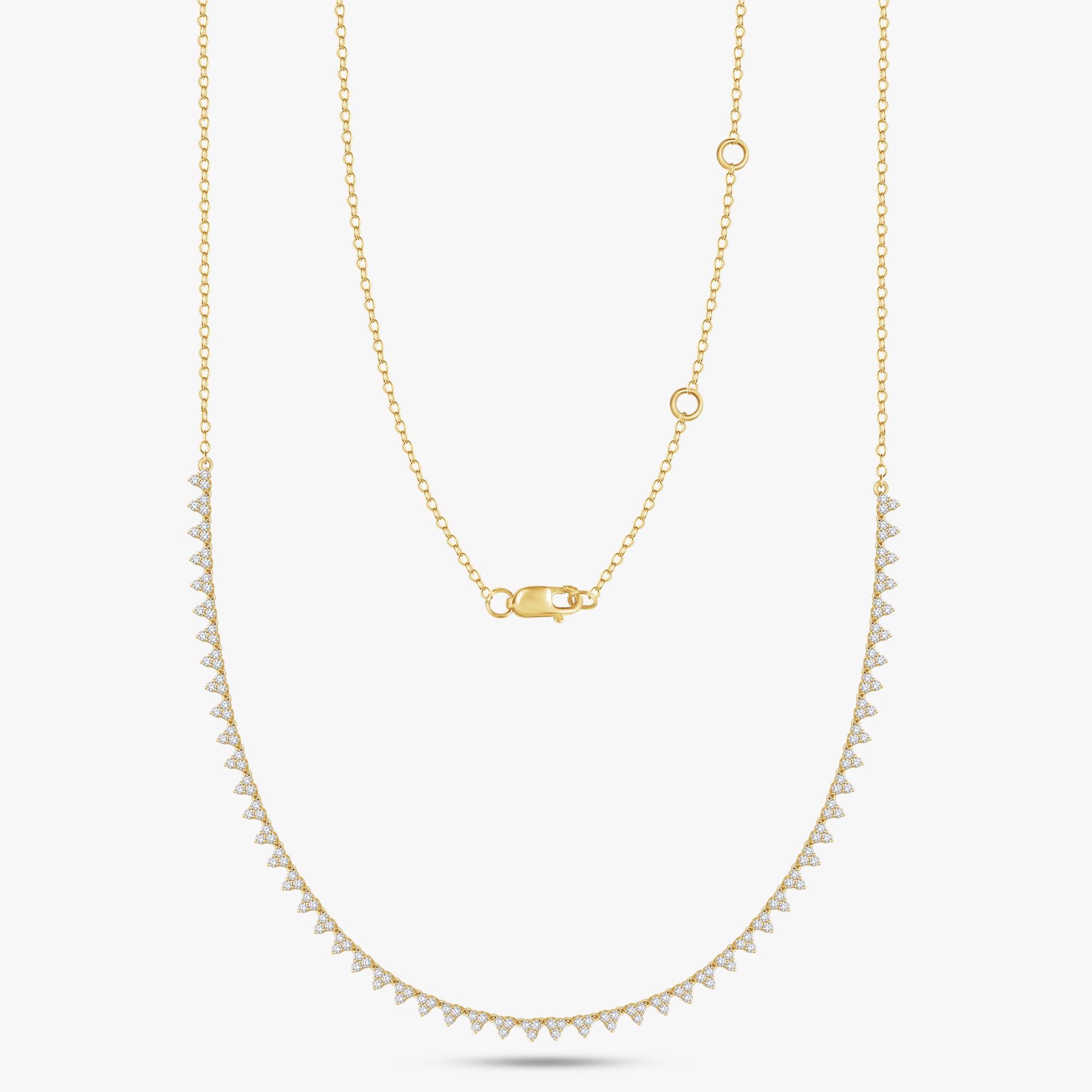 1.20 Carat Round Cut Lab Grown Diamond Tennis Necklace
