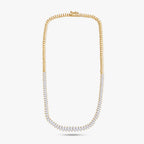 9.25 Carat Marquise Cut Lab Grown Diamond Tennis Necklace