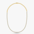 7.40 Carat Baguette Cut Lab Grown Diamond Tennis Necklace