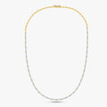 7.65 CTW Baguette Lab Grown Diamond Half-Tennis Necklace