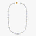 Round Shape 31.15 Carat Lab Grown Diamond Two Tone Tennis necklace